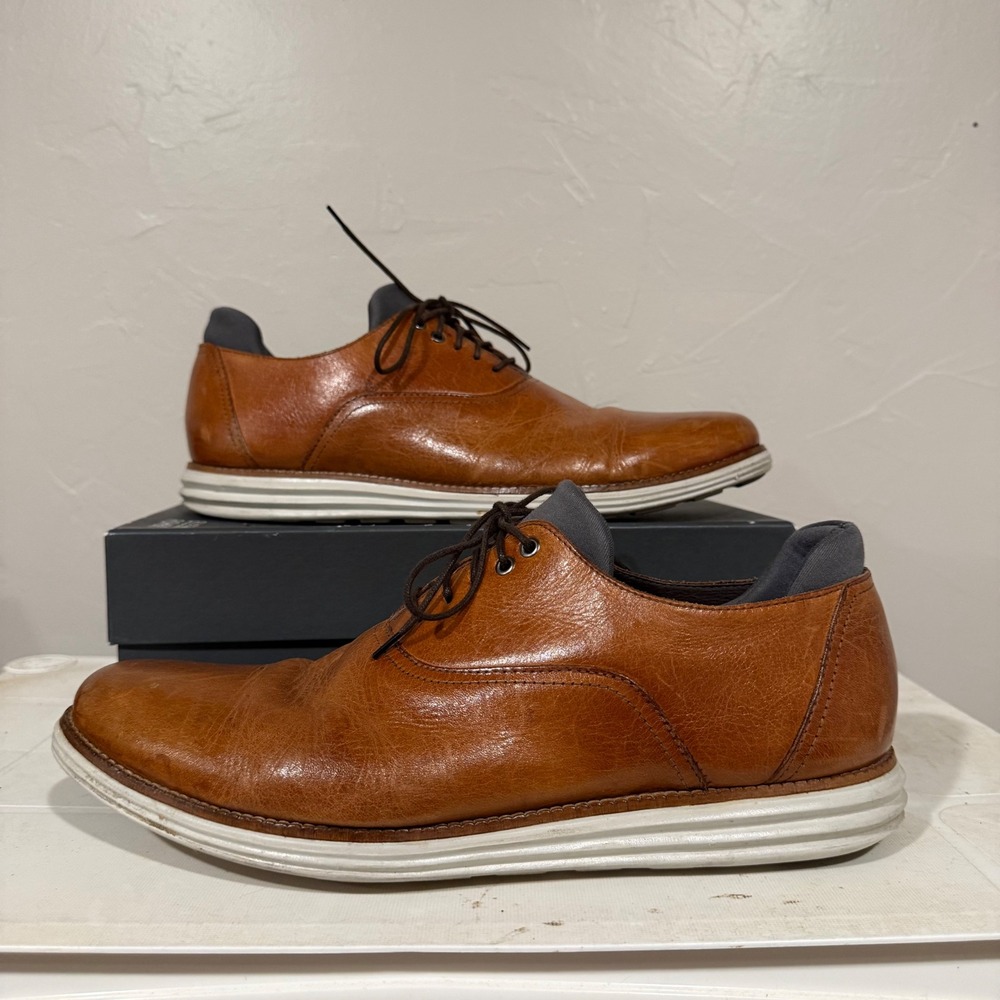Martin Dingman Bill Oxford Sneakers Mens 11.5 Brown Good Leather Hybrid Shoe
